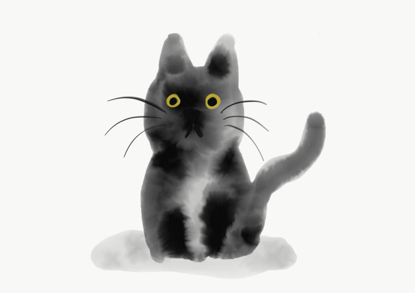 Ipad Proを使い猫の絵を描きました ザ イングリッシュサロン 大阪